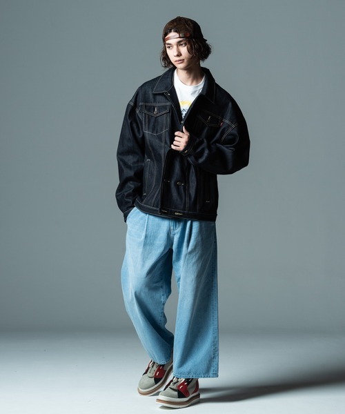 glamb（グラム）の「Baggy Tuck Denim / バギータックデニム（デニム