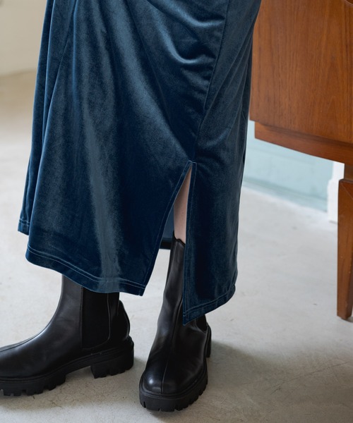 Kastane(カスタネ)の「【2022AWアイテム】厚底ミドルブーツ(ブーツ・レディース・ブラック・39/37/38)」の6枚目の写真