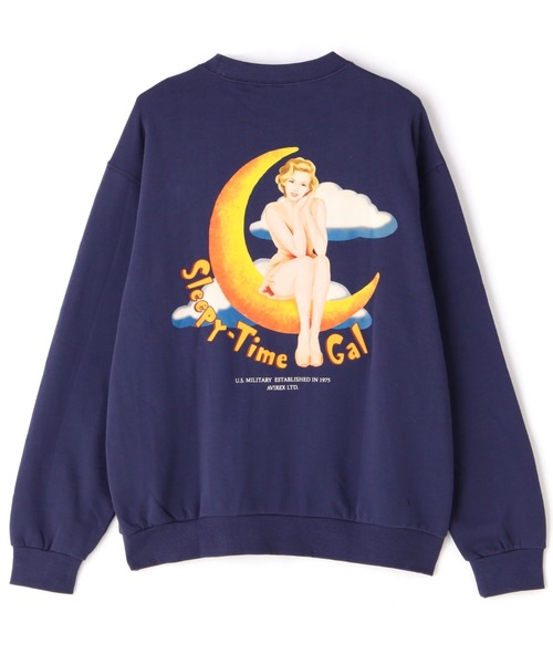 AVIREX（アヴィレックス）の「《REBUILD COLLECTION》クルー スウェット スリーピータイム / L/S CREW SWEAT SLEEPY TIME（スウェット・メンズ・ホワイト/ブラック/その他11・M/L/2XL/XL）」の3枚目の写真