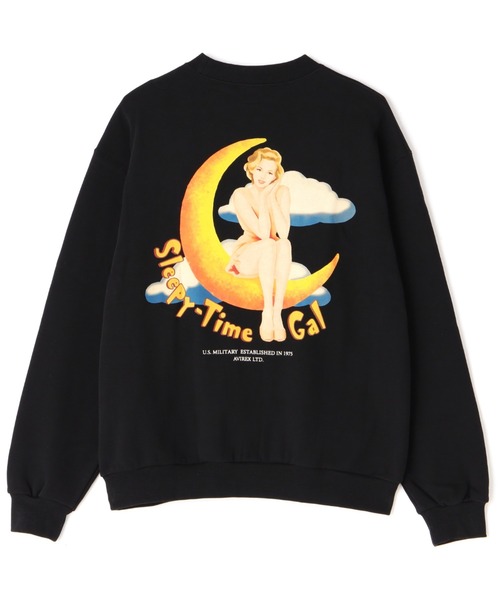 AVIREX（アヴィレックス）の「《REBUILD COLLECTION》クルー スウェット スリーピータイム / L/S CREW SWEAT SLEEPY TIME（スウェット・メンズ・ホワイト/ブラック/その他11・M/L/2XL/XL）」の2枚目の写真