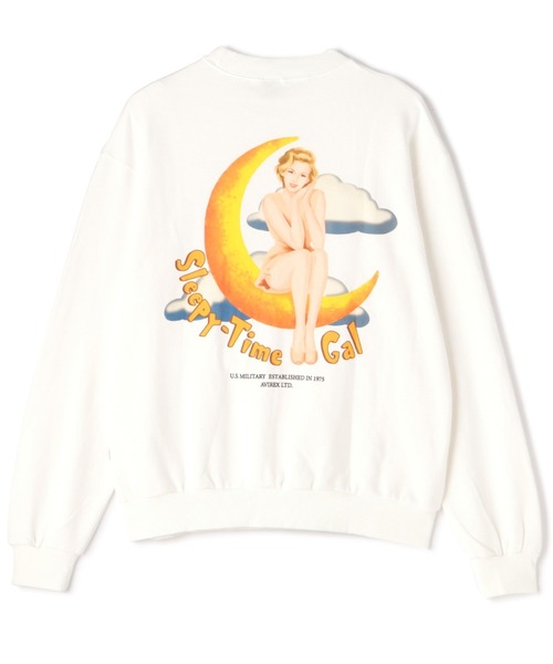 AVIREX（アヴィレックス）の「《REBUILD COLLECTION》クルー スウェット スリーピータイム / L/S CREW SWEAT SLEEPY TIME（スウェット・メンズ・ホワイト/ブラック/その他11・M/L/2XL/XL）」の5枚目の写真