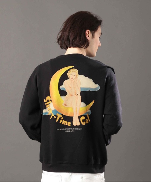 AVIREX（アヴィレックス）の「《REBUILD COLLECTION》クルー スウェット スリーピータイム / L/S CREW SWEAT SLEEPY TIME（スウェット・メンズ・ホワイト/ブラック/その他11・M/L/2XL/XL）」の13枚目の写真