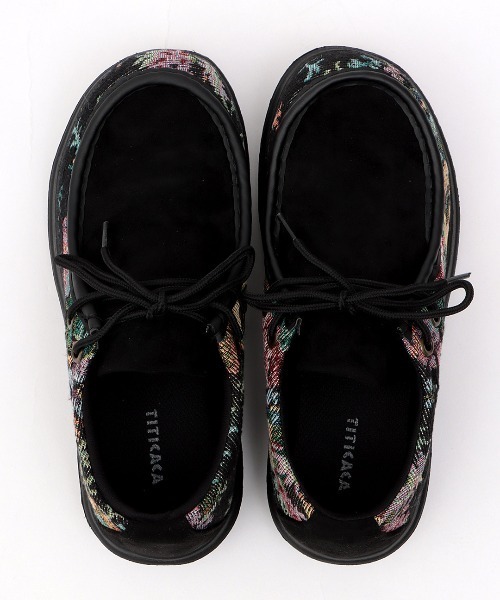 チチカカ（チチカカ）の「ジャカードモカシンシューズ（モカシン/デッキシューズ・レディース・ブラック/ベージュ・MEDIUM/LARGE）」の10枚目の写真