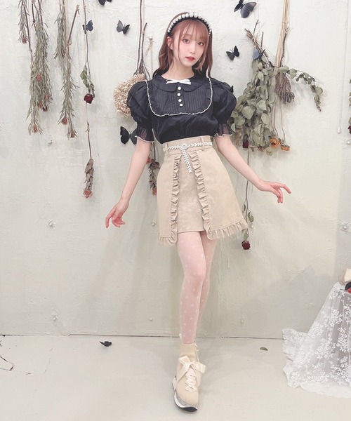 swankiss 肩パフブラウス Swankiss（スワンキス）の「SX puffrill tops（シャツ/ブラウス）」 - WEAR