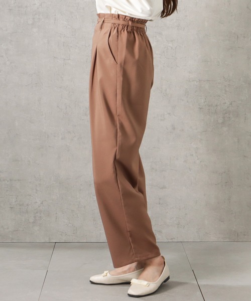 Howdy Marie（ハウディ―マリー）の「2WAYベルト付き無地ワイドパンツ（その他パンツ・レディース・ネイビー/ブラウン/カーキ・M/L）」の6枚目の写真