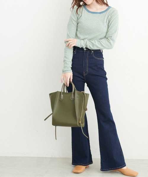 FREE'S MART（フリーズマート）の「◆サイドジップトート（トートバッグ・レディース・グレー/ブラック/カーキ・ﾌﾘ-）」の9枚目の写真