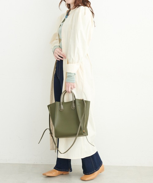 FREE'S MART（フリーズマート）の「◆サイドジップトート（トートバッグ・レディース・グレー/ブラック/カーキ・ﾌﾘ-）」の11枚目の写真