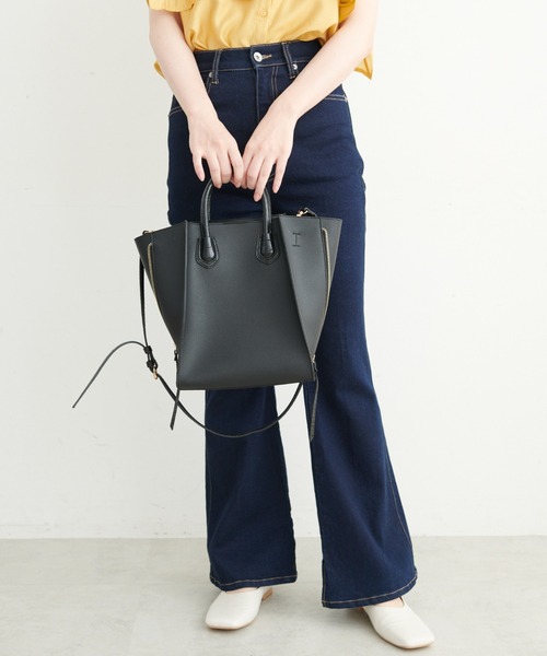 FREE'S MART（フリーズマート）の「◆サイドジップトート（トートバッグ・レディース・グレー/ブラック/カーキ・ﾌﾘ-）」の12枚目の写真