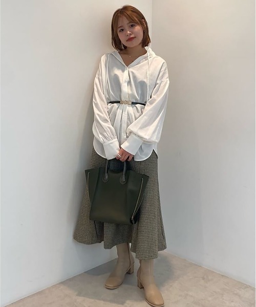 FREE'S MART（フリーズマート）の「◆サイドジップトート（トートバッグ・レディース・グレー/ブラック/カーキ・ﾌﾘ-）」の15枚目の写真