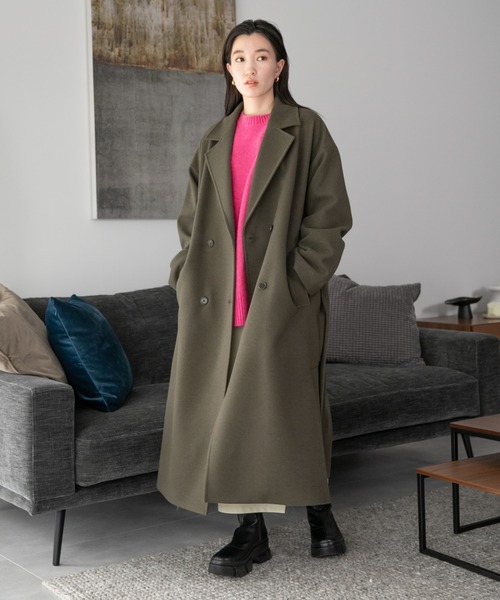 LOWRYS FARM（ローリーズファーム）の「カラーチュニックニット　294853（ニット/セーター・レディース・グレー/グリーン/ブルー/ピンク・FREE）」の12枚目の写真