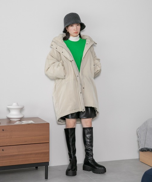 LOWRYS FARM（ローリーズファーム）の「カラーチュニックニット　294853（ニット/セーター・レディース・グレー/グリーン/ブルー/ピンク・FREE）」の8枚目の写真