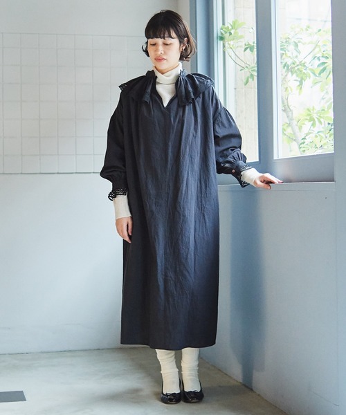 極美品❤️bulle de savon　バックリボン付き総レースロングワンピース 極美品❤️bulle de savon バックリボン付き総レースロングワンピース