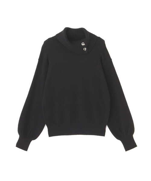 PROPORTION BODY DRESSING（プロポーションボディドレッシング）の「【美人百花11月号タイアップ 休井美郷さん着用商品】メタルバーポイントハイネック / 1212270014（ニット/セーター・レディース・ホワイト系その他/パープル/ブラック・FREE）」の20枚目の写真