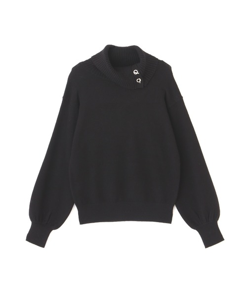 PROPORTION BODY DRESSING（プロポーションボディドレッシング）の「【美人百花11月号タイアップ 休井美郷さん着用商品】メタルバーポイントハイネック / 1212270014（ニット/セーター・レディース・ホワイト系その他/パープル/ブラック・FREE）」の11枚目の写真