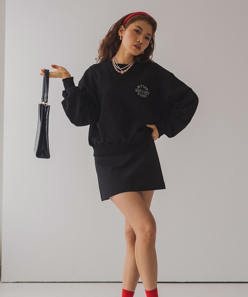 BITTER CELLS(ビターセルズ)の「BITTER CELLS/W BASICプルオーバー 2163831(スウェット・レディース・ブラック/レッド/ライトイエロー・MEDIUM/X-SMALL)」の5枚目の写真