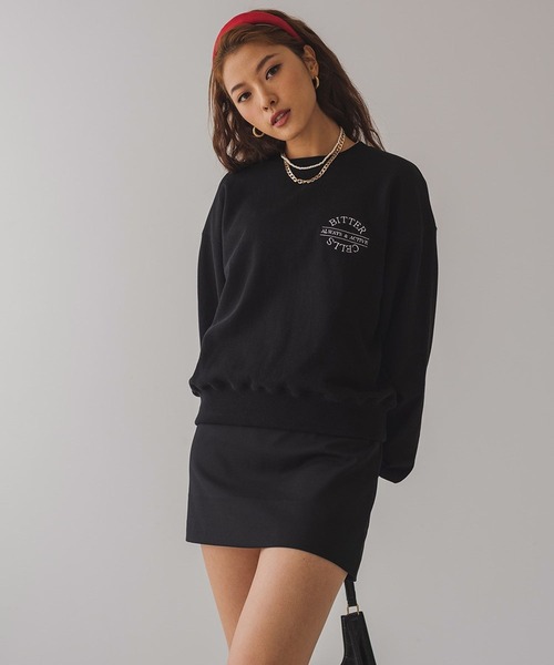 BITTER CELLS(ビターセルズ)の「BITTER CELLS/W BASICプルオーバー 2163831(スウェット・レディース・ブラック/レッド/ライトイエロー・MEDIUM/X-SMALL)」の6枚目の写真