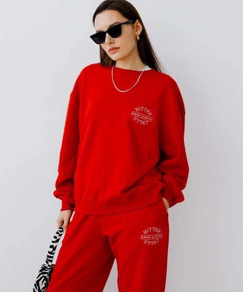 BITTER CELLS(ビターセルズ)の「BITTER CELLS/W BASICプルオーバー 2163831(スウェット・レディース・ブラック/レッド/ライトイエロー・MEDIUM/X-SMALL)」の7枚目の写真