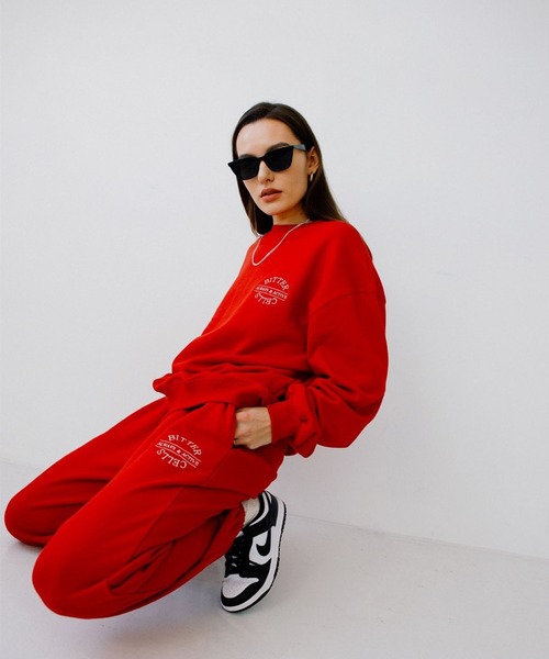 BITTER CELLS(ビターセルズ)の「BITTER CELLS/W BASICプルオーバー 2163831(スウェット・レディース・ブラック/レッド/ライトイエロー・MEDIUM/X-SMALL)」の11枚目の写真