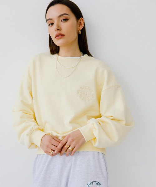 BITTER CELLS(ビターセルズ)の「BITTER CELLS/W BASICプルオーバー 2163831(スウェット・レディース・ブラック/レッド/ライトイエロー・MEDIUM/X-SMALL)」の12枚目の写真