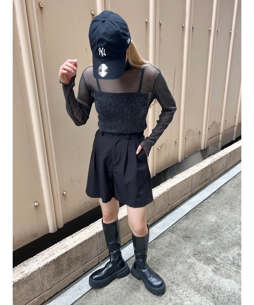 PHILLY（フィリー）の「ラメシアートップス（Tシャツ/カットソー・レディース・ホワイト/ブラック・FREE）」の22枚目の写真