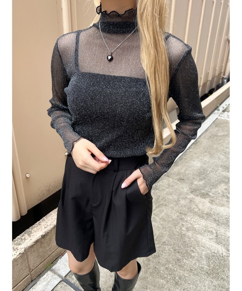 セール】ラメシアートップス（Tシャツ/カットソー）｜PHILLY