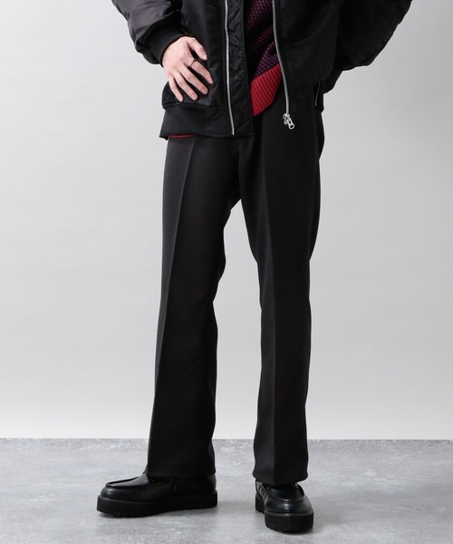 RAGEBLUE（レイジブルー）の「メランジーンズ/裏起毛フレアパンツ（スラックス・メンズ・ライトグレー/ブラック/ブラウン/グリーン・MEDIUM/LARGE）」の2枚目の写真