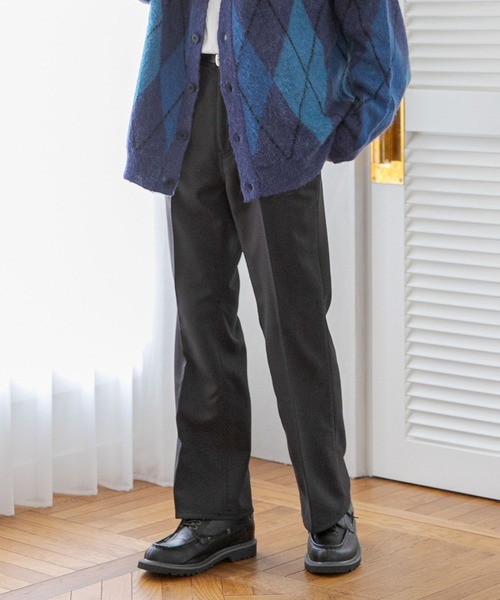 RAGEBLUE（レイジブルー）の「メランジーンズ/裏起毛フレアパンツ（スラックス・メンズ・ライトグレー/ブラック/ブラウン/グリーン・MEDIUM/LARGE）」の6枚目の写真