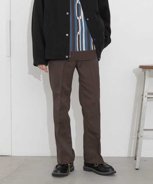 RAGEBLUE（レイジブルー）の「メランジーンズ/裏起毛フレアパンツ（スラックス・メンズ・ライトグレー/ブラック/ブラウン/グリーン・MEDIUM/LARGE）」の12枚目の写真