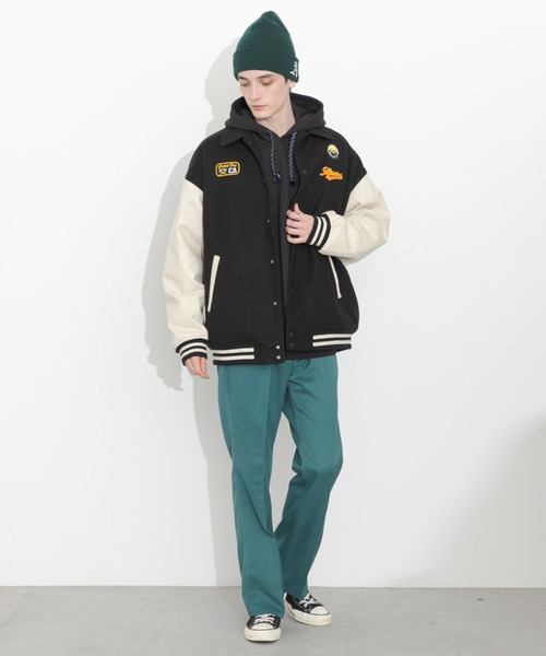 RAGEBLUE（レイジブルー）の「メランジーンズ/裏起毛フレアパンツ（スラックス・メンズ・ライトグレー/ブラック/ブラウン/グリーン・MEDIUM/LARGE）」の14枚目の写真