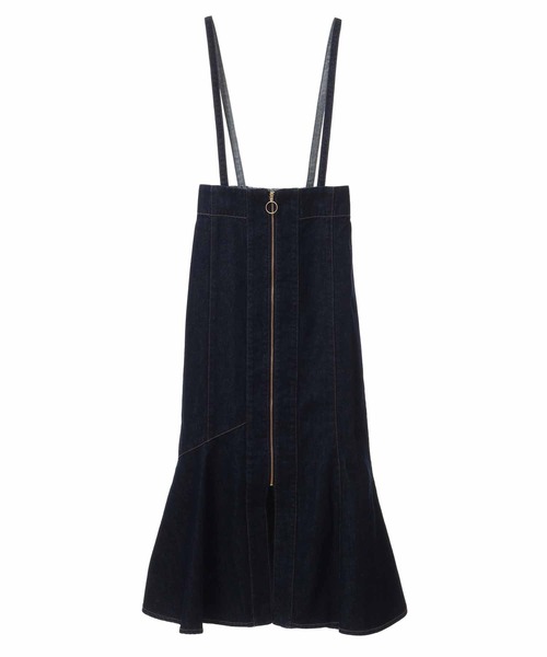 31 Sons de mode（トランテアン　ソン　ドゥ　モード）の「サス付きアシメ切替マーメイドスカート（デニムスカート・レディース・インディゴブルー/ブルー/モカ・38/36）」の15枚目の写真