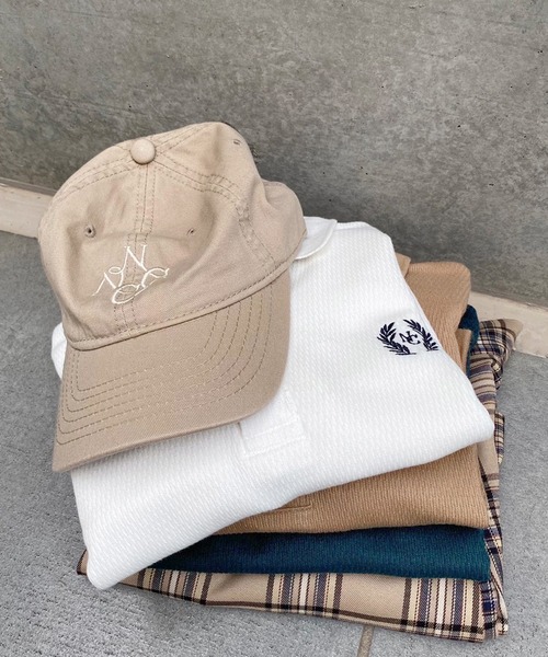 one after another NICE CLAUP（ワンアフターアナザーナイスクラップ）の「NC刺しゅうポロシャツ（ポロシャツ・レディース・ベージュ/オフホワイト/グリーン・FREE）」の13枚目の写真