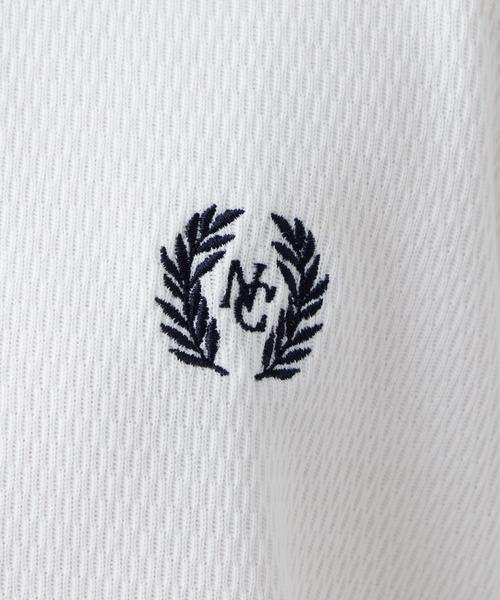 one after another NICE CLAUP（ワンアフターアナザーナイスクラップ）の「NC刺しゅうポロシャツ（ポロシャツ・レディース・ベージュ/オフホワイト/グリーン・FREE）」の11枚目の写真