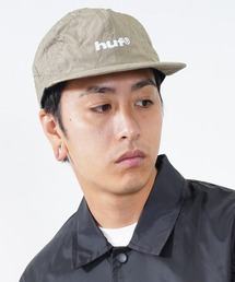 HUF(ハフ) キルティング ロゴ刺繍 ベースボールキャップ
