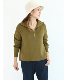 ハーフジッププルオーバー