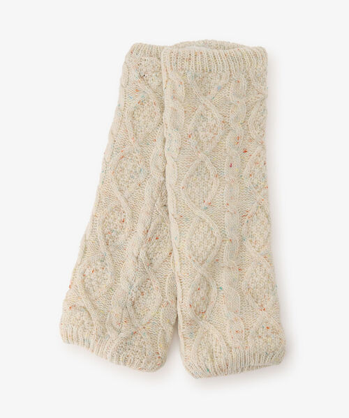Afternoon Tea（アフタヌーンティー）の「ケーブル編みレッグウォーマー（レッグウォーマー・レディース・ベージュ/ピンク・ONE SIZE）」の2枚目の写真