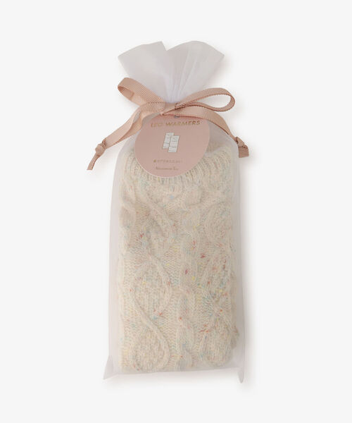 Afternoon Tea（アフタヌーンティー）の「ケーブル編みレッグウォーマー（レッグウォーマー・レディース・ベージュ/ピンク・ONE SIZE）」の12枚目の写真