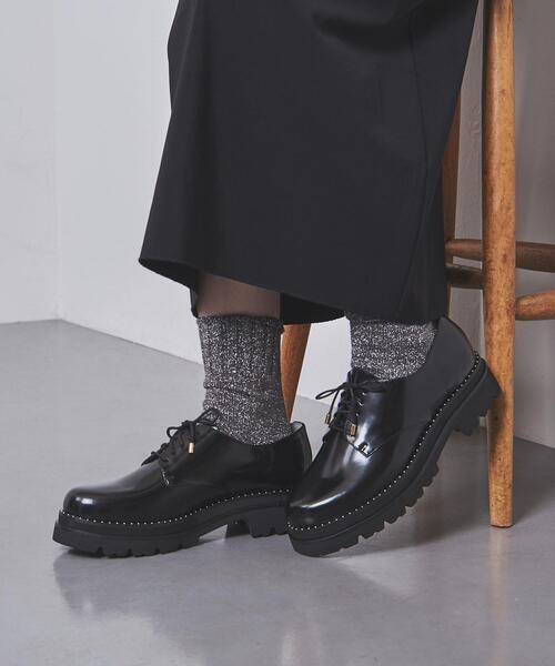 UNITED ARROWS OXFORD プラットフォーム シューズ ブラック UNITED ARROWS OXFORD プラットフォーム シューズ ブラック
