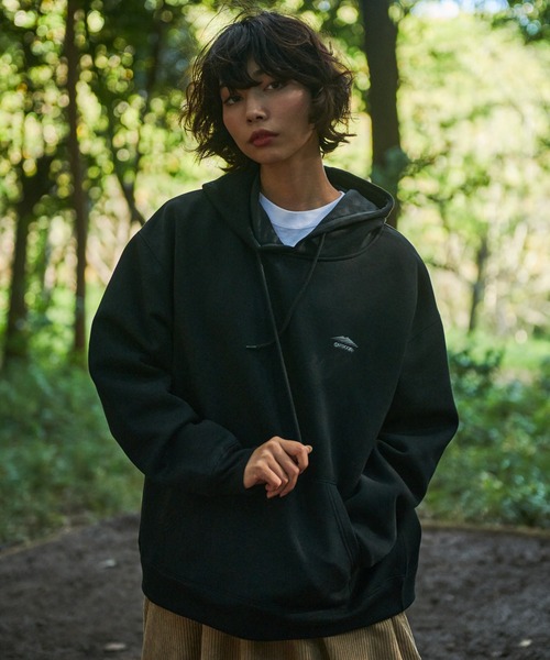 OUTDOOR PRODUCTS(アウトドアプロダクツ)の「【OUTDOOR PRODUCTS/アウトドアプロダクツ】フードエンボスロゴ 防風 ビッグシルエット プルオーバーパーカー(パーカー・メンズ・ブラック/カーキ/杢グレー/ベージュ・LARGE/MEDIUM/X-LARGE)」の11枚目の写真