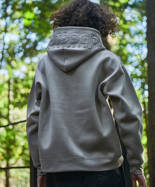 OUTDOOR PRODUCTS(アウトドアプロダクツ)の「【OUTDOOR PRODUCTS/アウトドアプロダクツ】フードエンボスロゴ 防風 ビッグシルエット プルオーバーパーカー(パーカー・メンズ・ブラック/カーキ/杢グレー/ベージュ・LARGE/MEDIUM/X-LARGE)」の21枚目の写真