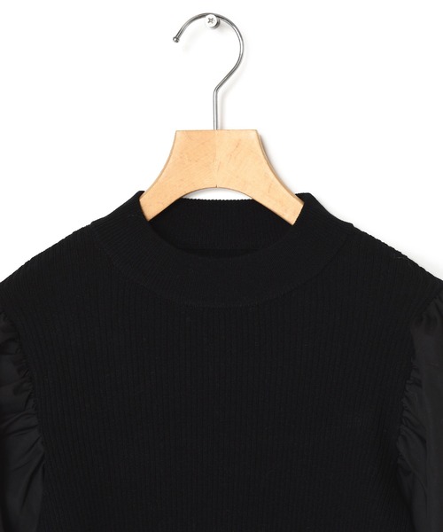 Alley by w closet（アリーバイダブルクローゼット）の「【Alley】パフスリーブニット（ニット/セーター・レディース・ブラック/オフホワイト/ブルー・FREE）」の5枚目の写真