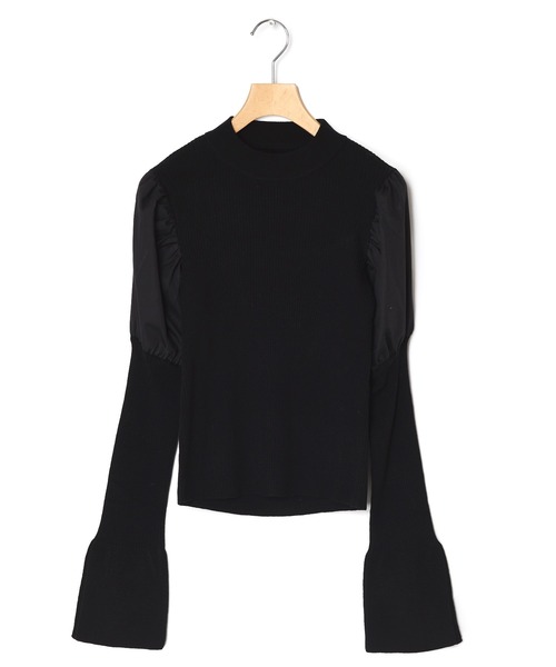 Alley by w closet（アリーバイダブルクローゼット）の「【Alley】パフスリーブニット（ニット/セーター・レディース・ブラック/オフホワイト/ブルー・FREE）」の18枚目の写真