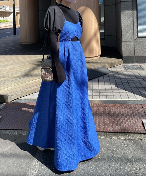 Alley by w closet（アリーバイダブルクローゼット）の「【Alley】パフスリーブニット（ニット/セーター・レディース・ブラック/オフホワイト/ブルー・FREE）」の12枚目の写真