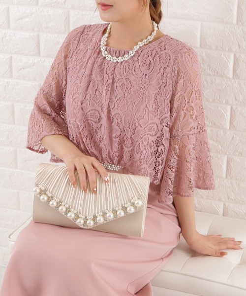 Lace Ladies（レースレディース）の「ビジュー装飾 2wayクラッチバッグ（クラッチバッグ・レディース・ブラック/ピンク/シルバー/ベージュ・FREE）」の16枚目の写真