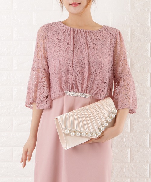 Lace Ladies（レースレディース）の「ビジュー装飾 2wayクラッチバッグ（クラッチバッグ・レディース・ブラック/ピンク/シルバー/ベージュ・FREE）」の18枚目の写真