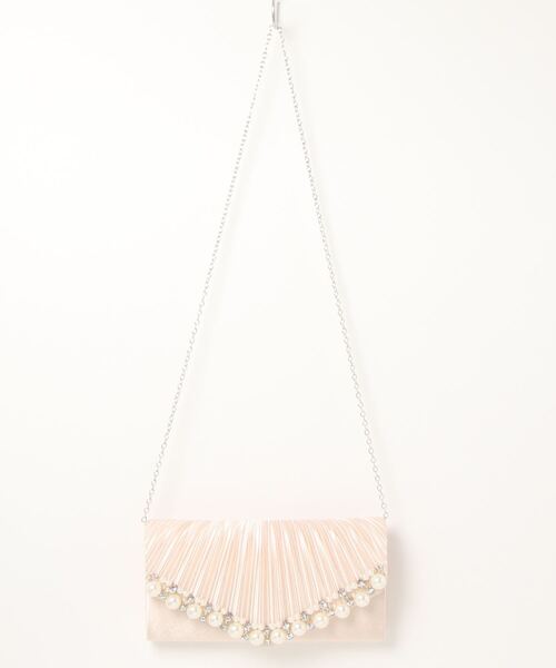 Lace Ladies（レースレディース）の「ビジュー装飾 2wayクラッチバッグ（クラッチバッグ・レディース・ブラック/ピンク/シルバー/ベージュ・FREE）」の6枚目の写真