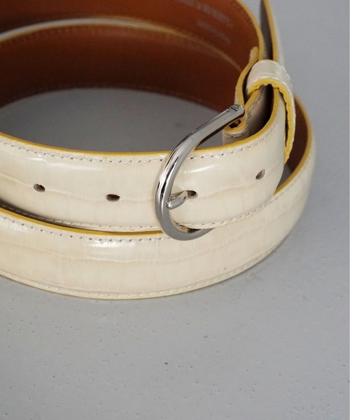 NEONSIGN(ネオンサイン)の「NEONSIGN ALBINISM CROCODILE BELT(ベルト・メンズ・ホワイト・46)」の2枚目の写真