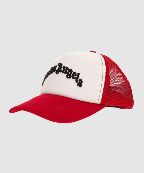 【新品】タグ付き 未着用 Palm Angels コットンキャップ 赤 新品】タグ付き 未着用 Palm Angels コットンキャップ 赤