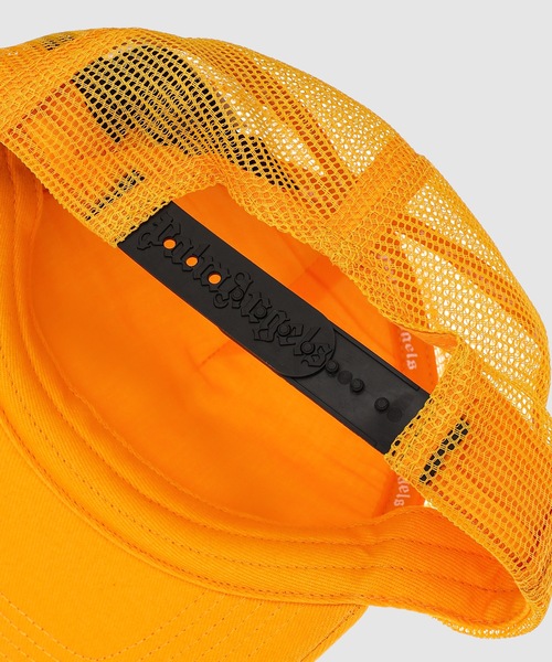 Palm Angels(パームエンジェルス)の「CURVED LOGO MESH CAP(キャップ・メンズ・イエロー/ブラック/レッド・ONE SIZE)」の5枚目の写真