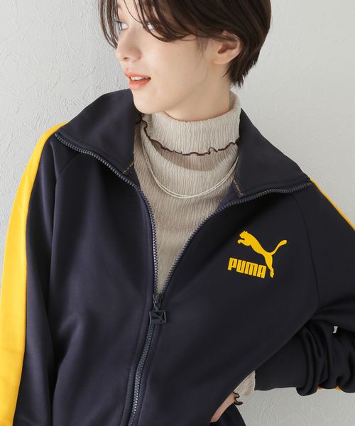U by SPICK&SPAN（ユーバイスピックアンドスパン）の「【PUMA /プーマ】 ICONIC T7 トラックジャケット（ブルゾン・レディース・ネイビー・FREE）」の8枚目の写真