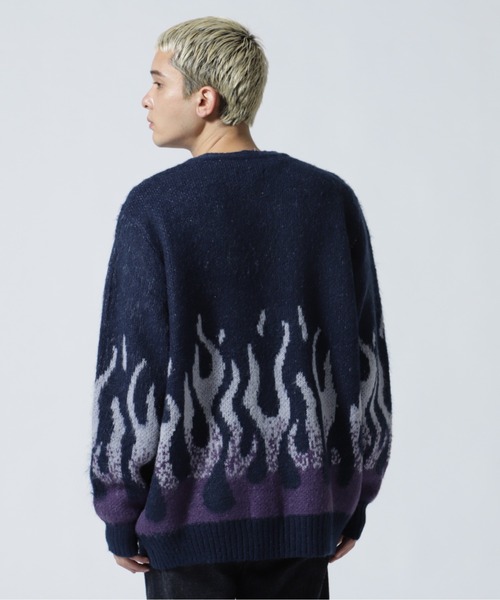schott（ショット）の「Schott(ショット) FIRE MOHAIR CARDIGAN